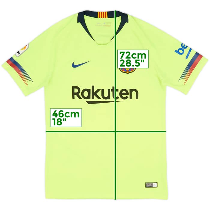 2018-19 Barcelona Away Shirt Messi #10 - 6/10 - (S)