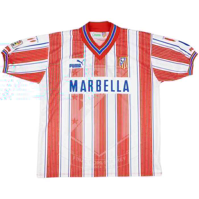 1995-96 Atletico Madrid Copa Del Rey Final Shirt - 8/10 - (L)