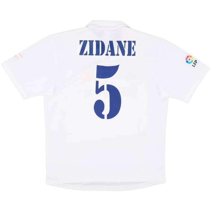 2002-03 Real Madrid Centenary Home Shirt Zidane #5 - 9/10 - (M)