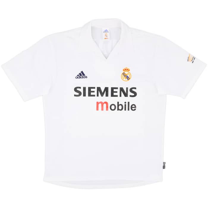 2002-03 Real Madrid Centenary Home Shirt Zidane #5 - 9/10 - (M)