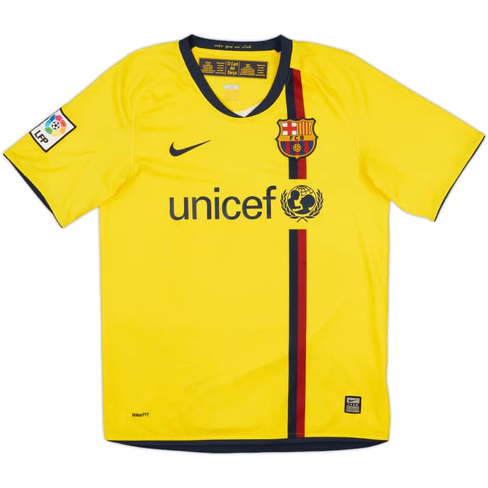 2008-10 Barcelona Away Shirt A.Iniesta #8 - 7/10 - (S)