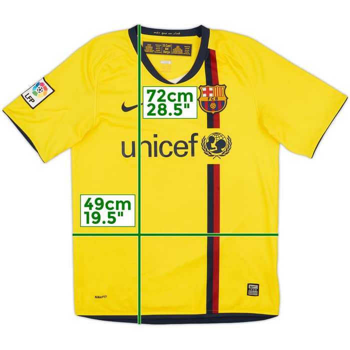2008-10 Barcelona Away Shirt A.Iniesta #8 - 7/10 - (S)