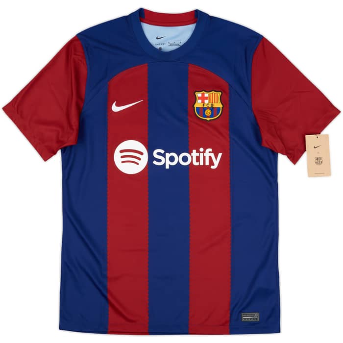 2023-24 Barcelona Home Shirt Lewandowski #9 (M)