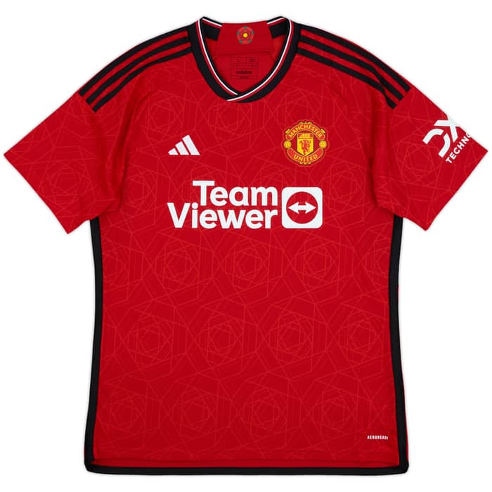 2023-24 Manchester United Home Shirt Mainoo #37 - 10/10 - (L)