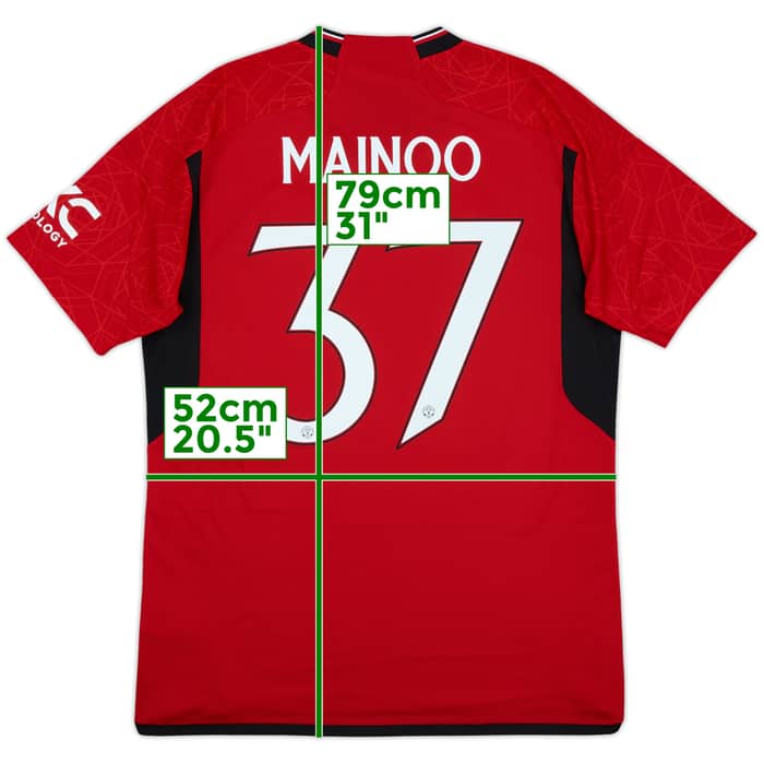 2023-24 Manchester United Home Shirt Mainoo #37 - 10/10 - (L)