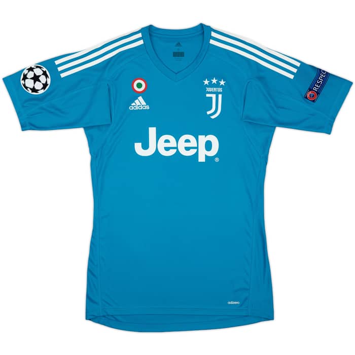 2017-18 Juventus GK S/S Shirt Buffon #1 - 7/10 - (S)