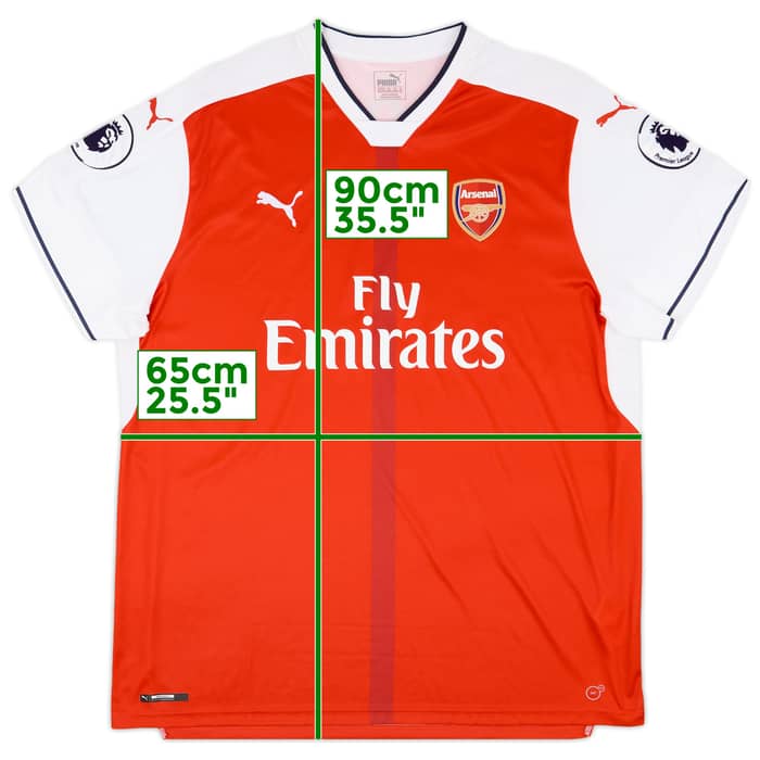 2016-17 Arsenal Home Shirt Giroud #12 - 8/10 - (3XL)