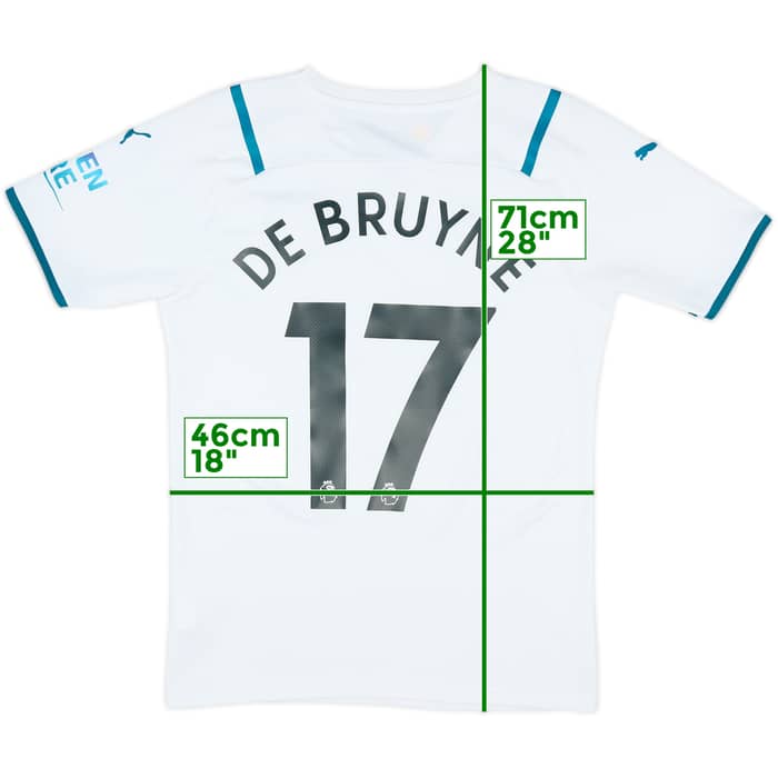 2021-22 Manchester City Away Shirt De Bruyne #17 - 9/10 - (S)