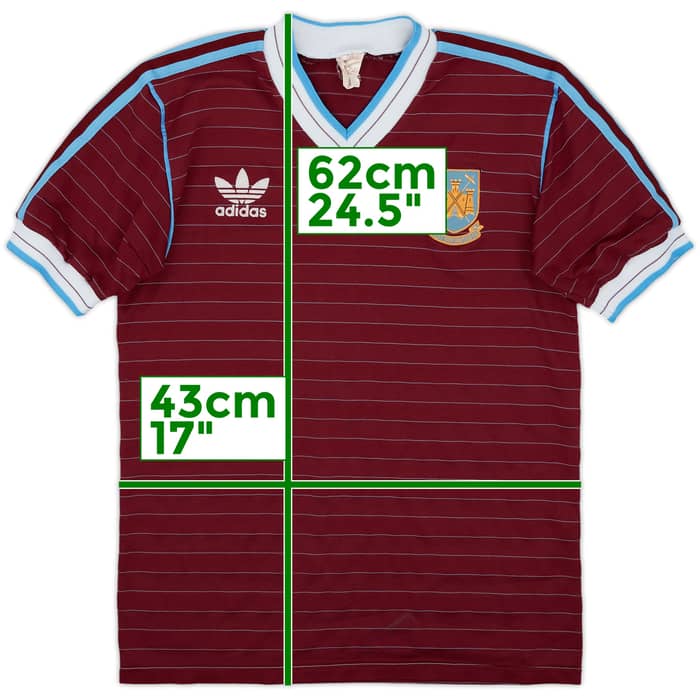 1985-87 West Ham Home Shirt - 5/10 - (S)