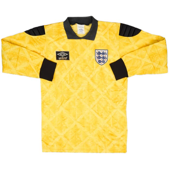 1990-92 England GK Shirt & Shorts - 8/10 - (S)