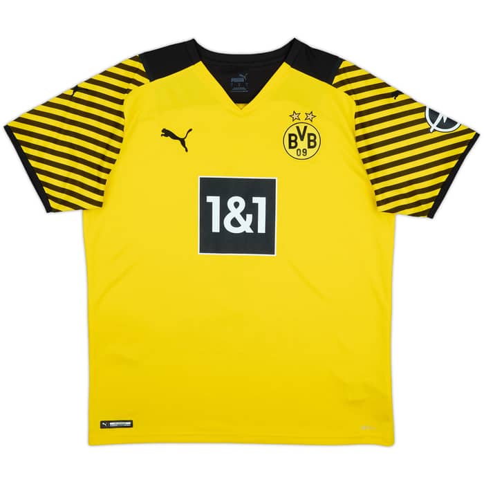 2021-22 Borussia Dortmund Home Shirt Haaland #9 - 9/10 - (L)