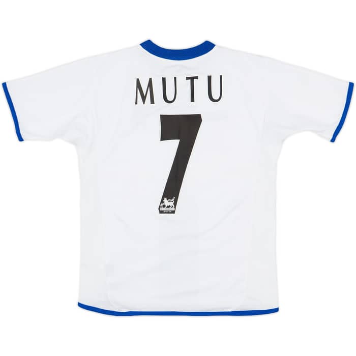 2003-05 Chelsea Away Shirt Mutu #7 - 8/10 - (M.Boys)