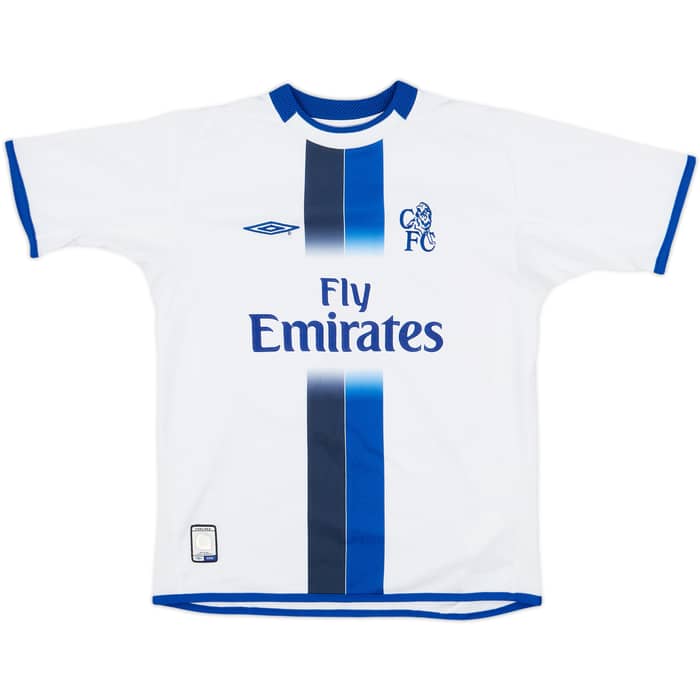 2003-05 Chelsea Away Shirt Mutu #7 - 8/10 - (M.Boys)