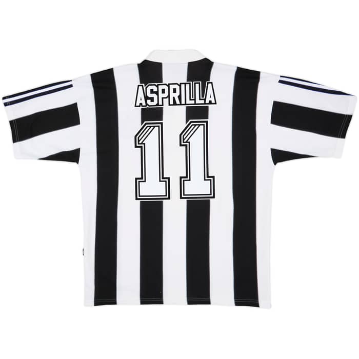 1995-97 Newcastle Home Shirt Asprilla #11 - 9/10 - (L)
