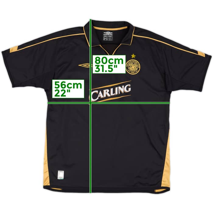 2003-04 Celtic Away Shirt Larsson #7 - 8/10 - (L)