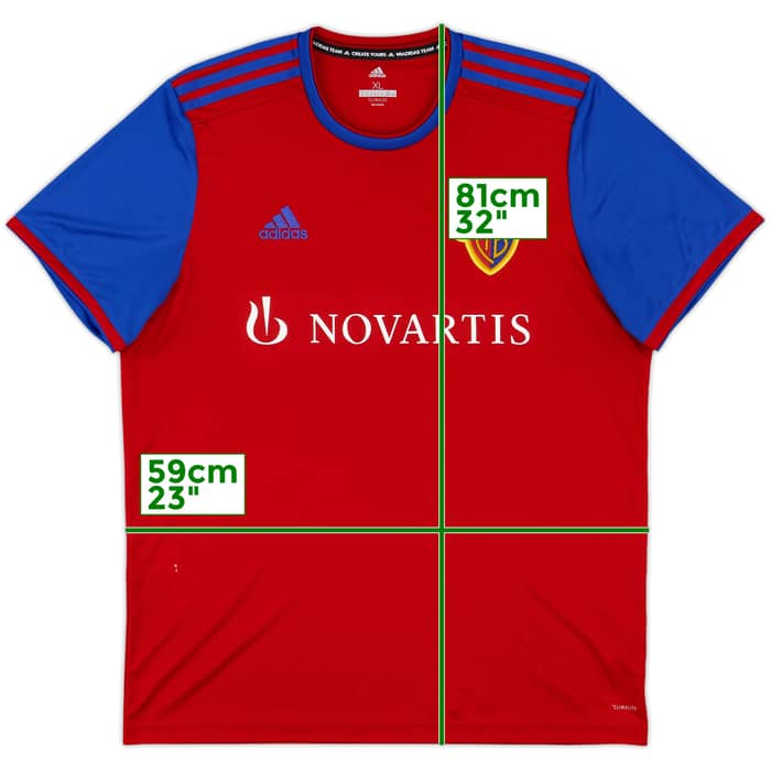 2019-20 FC Basel Home Shirt - 7/10 - (XL)