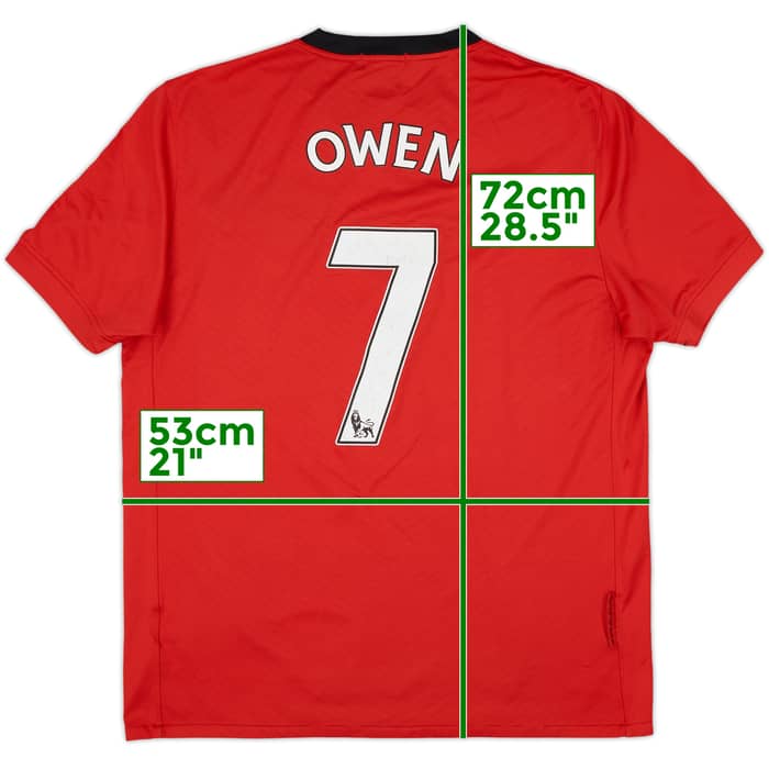 2009-10 Manchester United Home Shirt Owen #7 - 7/10 - (L)