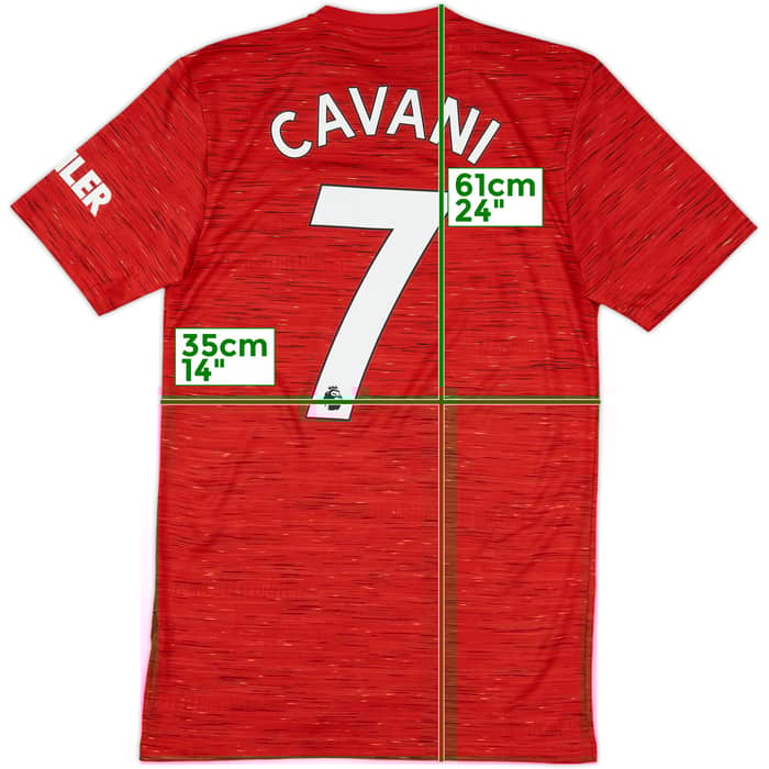 2020-21 Manchester United Home Shirt Cavani #7 - 10/10 - (XS)