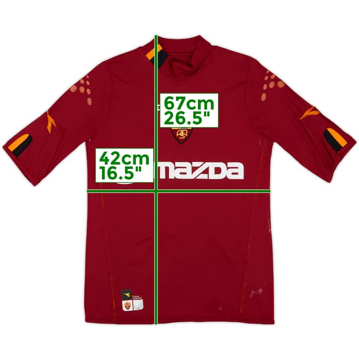 2003-04 Roma Home Shirt Totti #10 - 7/10 - (S)