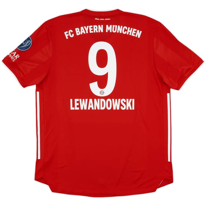 2020-21 Bayern Munich Authentic Home Shirt Lewandowski #9 - 10/10 - (XL)