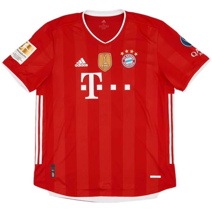 2020-21 Bayern Munich Authentic Home Shirt Lewandowski #9 - 10/10 - (XL)