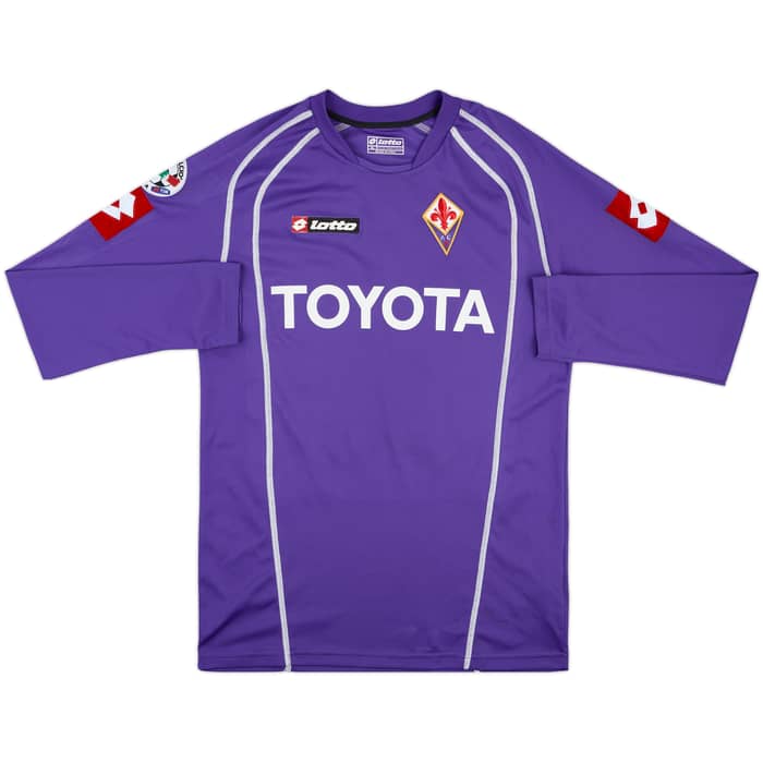 2005-07 Fiorentina Match Issue Home L/S Shirt Toni #30