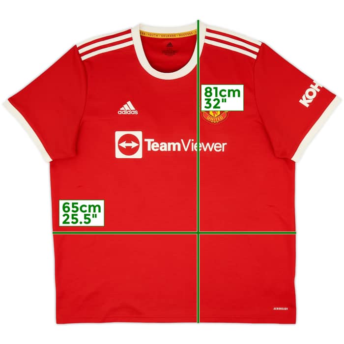 2021-22 Manchester United Home Shirt Sancho #25 - 9/10 - (XXL)