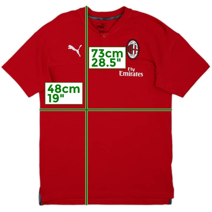 2019-20 AC Milan Puma Polo Shirt - 9/10 - (M)