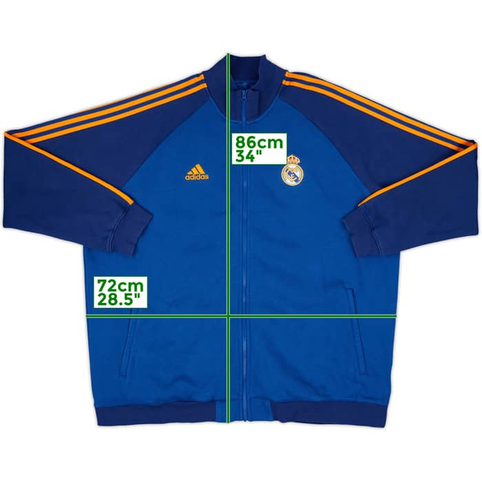 2021-22 Real Madrid adidas Track Jacket - 8/10 - (3XL)