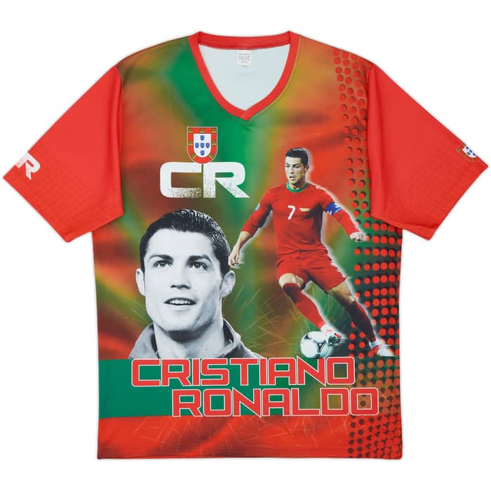 2016 Cristiano Ronaldo Graphic Fan Shirt - 10/10 - (XXL)