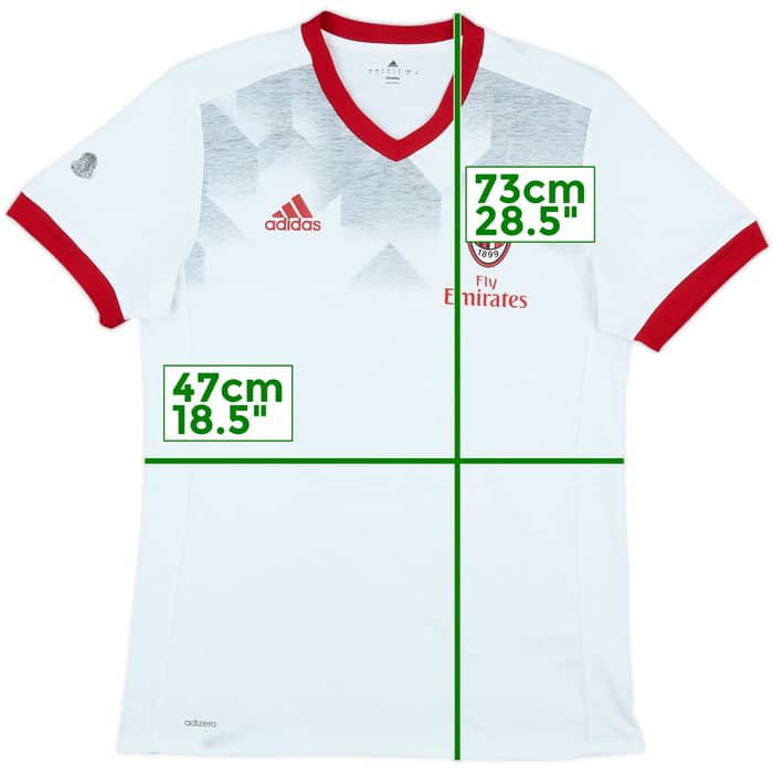 2016-17 AC Milan adidas Cotton Tee - 5/10 - (S)