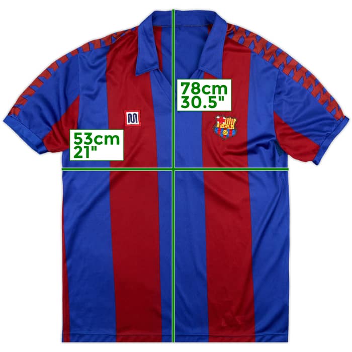 1984-89 Barcelona Home Shirt - 10/10 - (XL)
