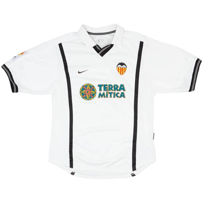 2000-01 Valencia Home Shirt Aimar #22 - 6/10 - (M)