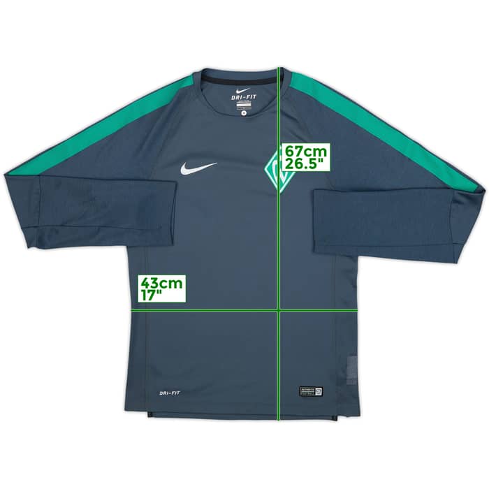 2014-15 Werder Bremen Nike Training L/S Shirt - 8/10 - (S)