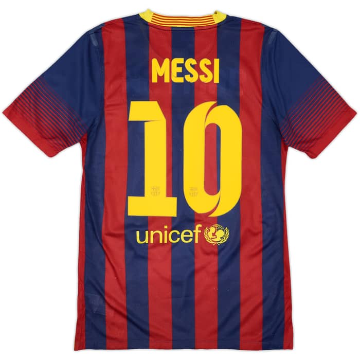 2013-14 Barcelona Player Issue Home Shirt Messi #10 - 6/10 - (M)