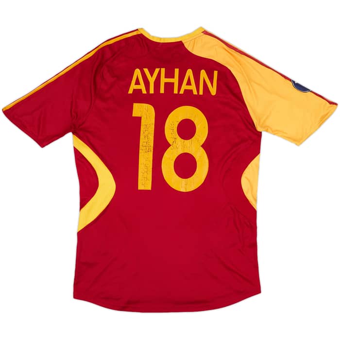 2007-08 Galatasaray Home Shirt Ayhan #18 - 4/10 - (M)