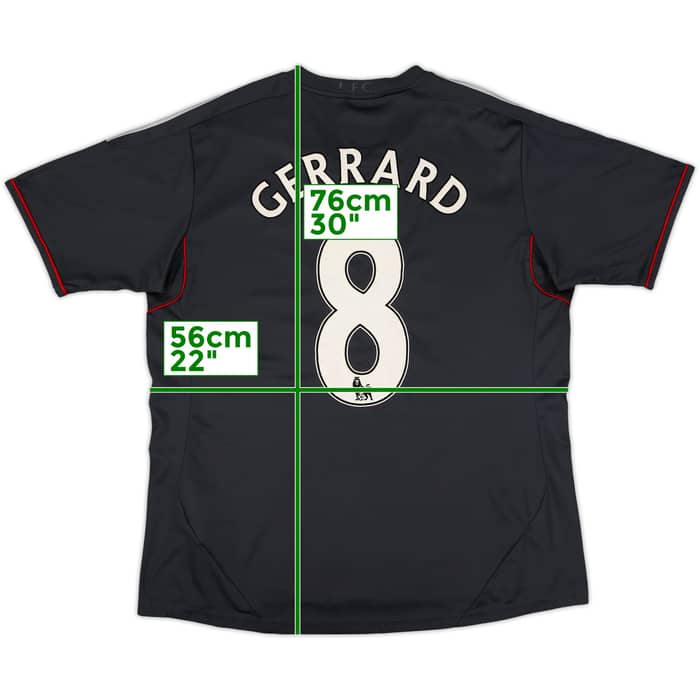 2011-12 Liverpool Away Shirt Gerrard #8 - 4/10 - (XL)