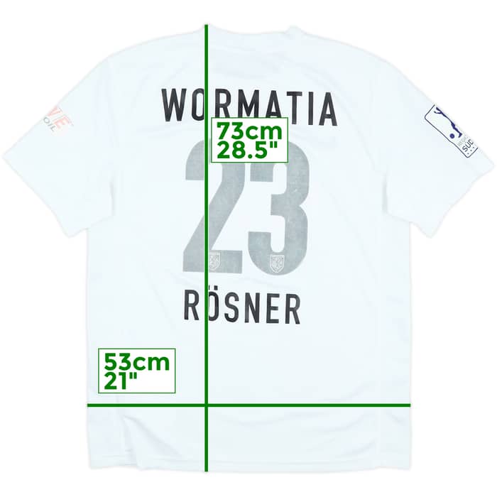 2012-13 Wormatia Worms Match Issue Away Shirt Rosner #23
