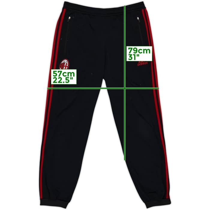 2014-15 AC Milan adidas Track Bottoms/Pants - 6/10 - (M)