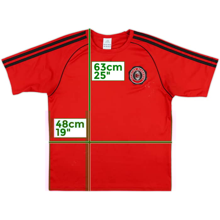 2006-07 AC Milan Academy adidas Training Shirt - 6/10 - (XL.Boys)