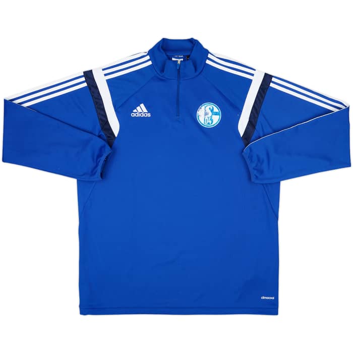 2014-15 Schalke adidas 1/4 Zip Training Top - 5/10 - (XL)