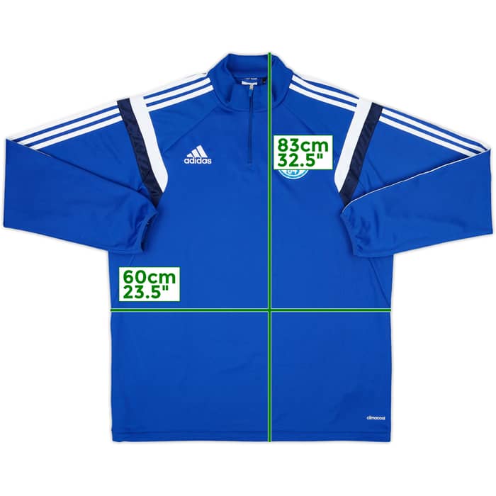 2014-15 Schalke adidas 1/4 Zip Training Top - 5/10 - (XL)
