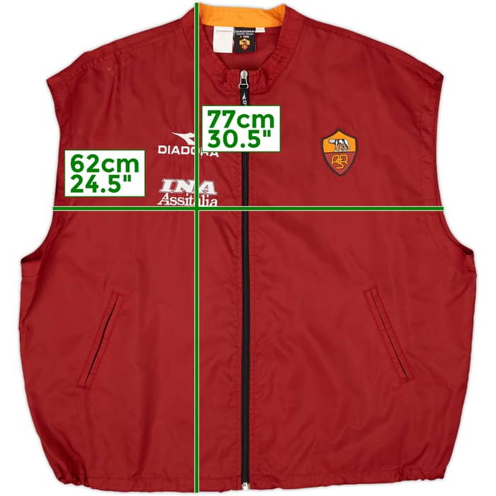 1998-99 Roma Diadora Gilet - 4/10 - (XL)