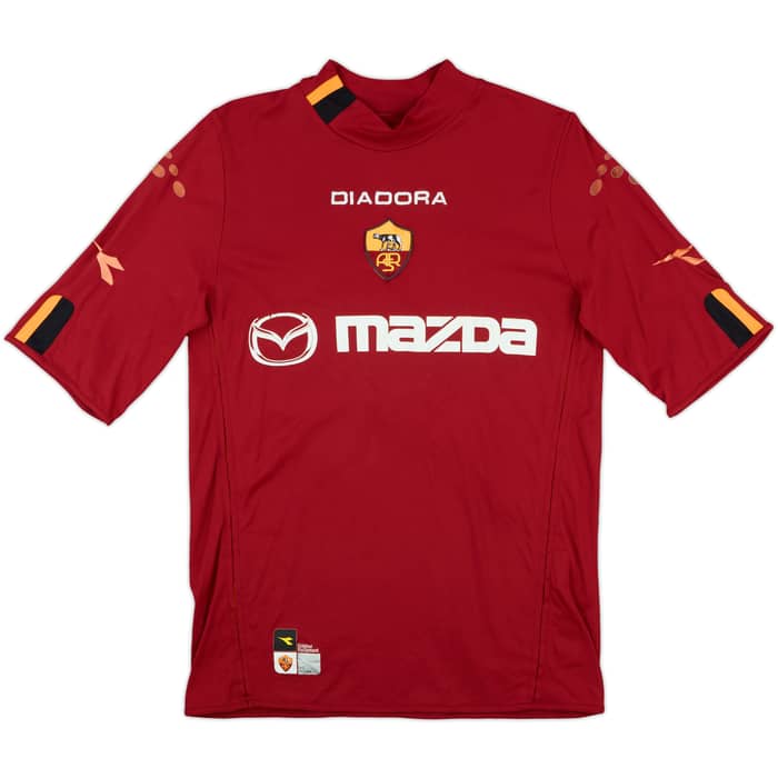 2003-04 Roma Match Issue Home Shirt #14
