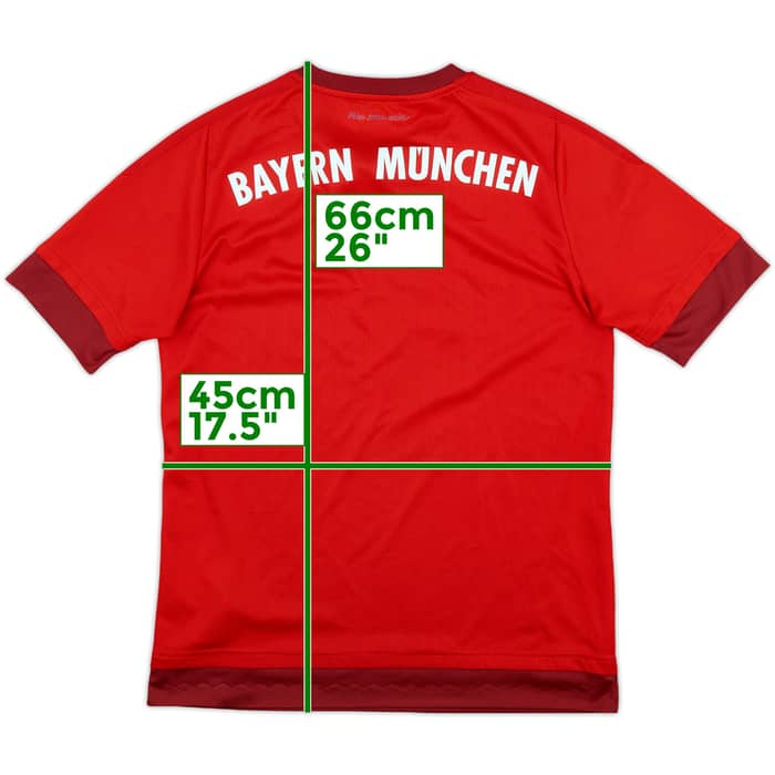 2015-16 Bayern Munich Home Shirt - 8/10 - (XL.Boys)