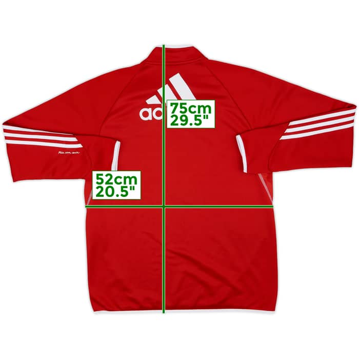 2013-14 Bayern Munich adidas 1/4 Zip Drill Top - 7/10 - (L/XL)