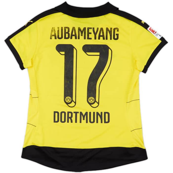 2015-16 Borussia Dortmund Home Shirt Aubameyang #17 - 5/10 - (Women's M)