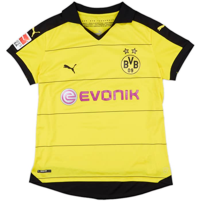 2015-16 Borussia Dortmund Home Shirt Aubameyang #17 - 5/10 - (Women's M)