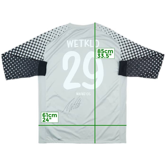 2010-11 FSV Mainz Match Issue Signed GK Shirt Wetklo #29