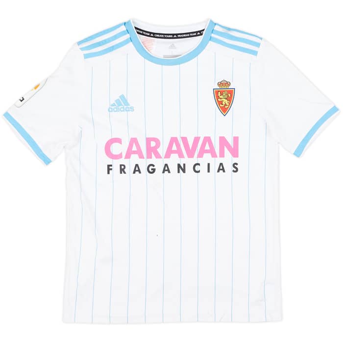 2018-19 Real Zaragoza Home Shirt - 5/10 - (L.Boys)
